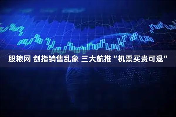 股粮网 剑指销售乱象 三大航推“机票买贵可退”